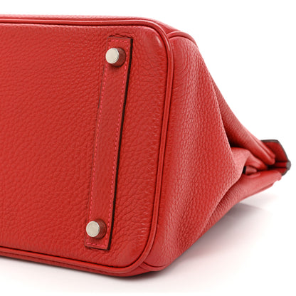 Hermes Togo Birkin 30 Vermillion 7 of 18