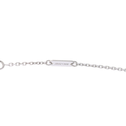 Van Cleef & Arpels 18K White Gold Diamond Sweet Alhambra Pendant Necklace 5 of 7