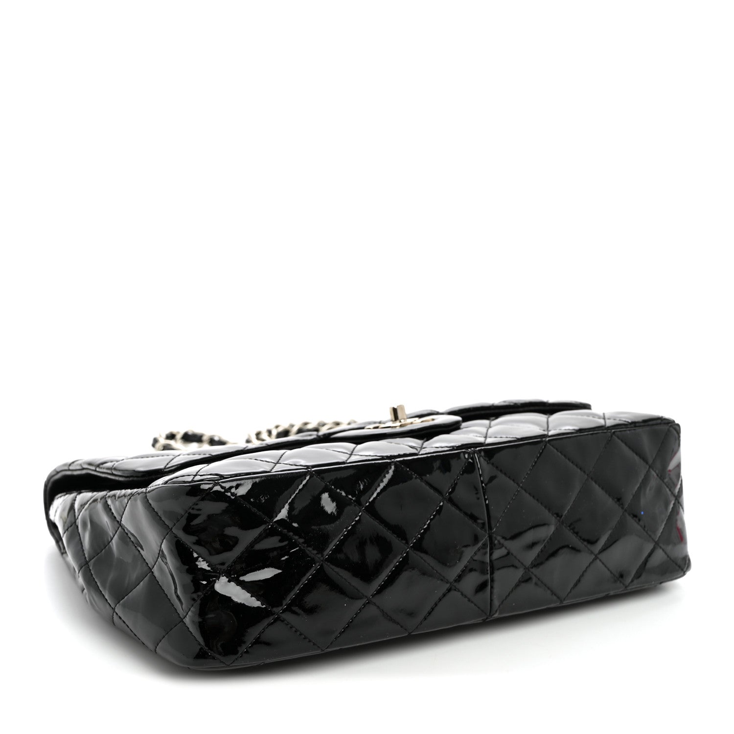 Chanel Patent Quilted Jumbo Single Flap Black 4 of 10