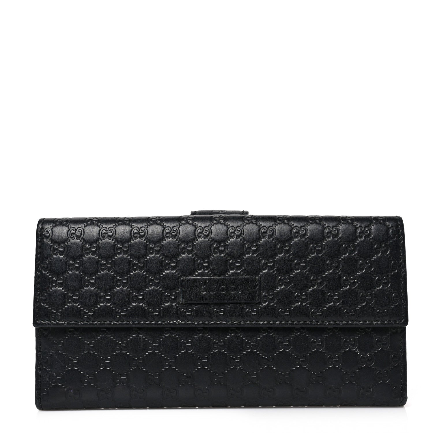 Gucci Microguccissima Continental Flap Wallet Black 1 of 9