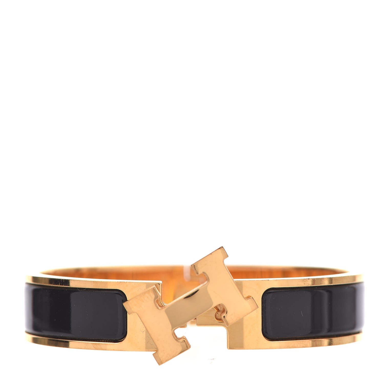 Hermes Enamel Narrow Clic Clac H Bracelet PM Black 3 of 6