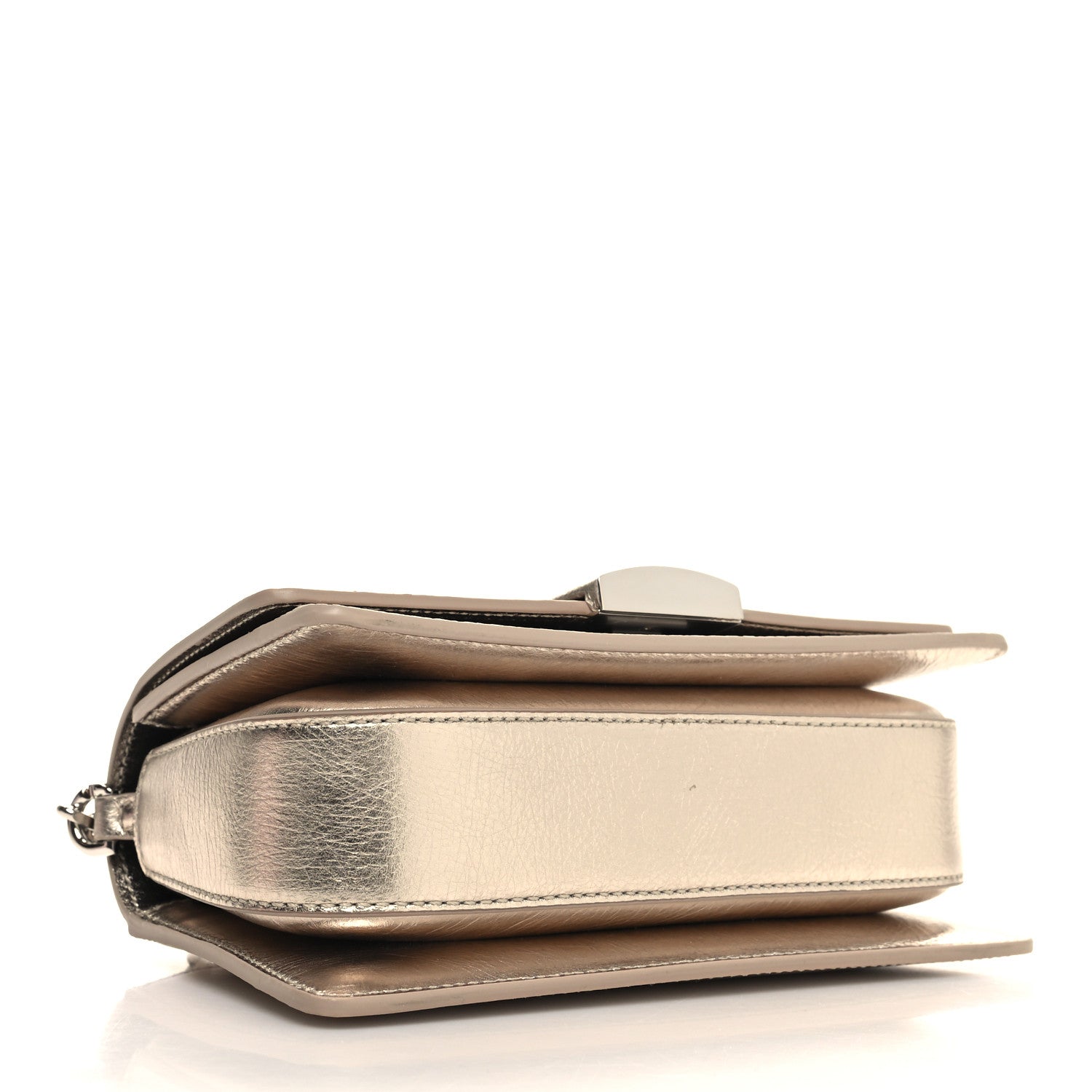 Givenchy Laminated Calfskin Small 4G Sliding Chain Bag Dusty Gold 4 of 11