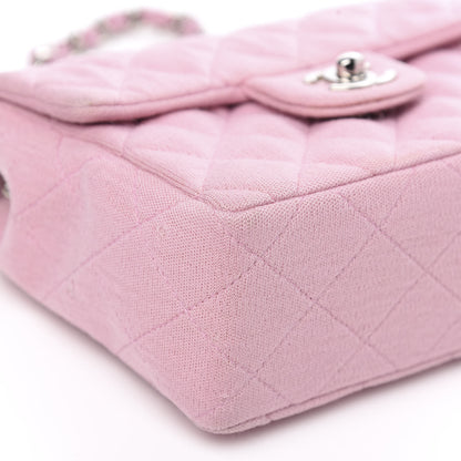 Chanel Jersey Quilted Mini Square Flap Pink 8 of 12