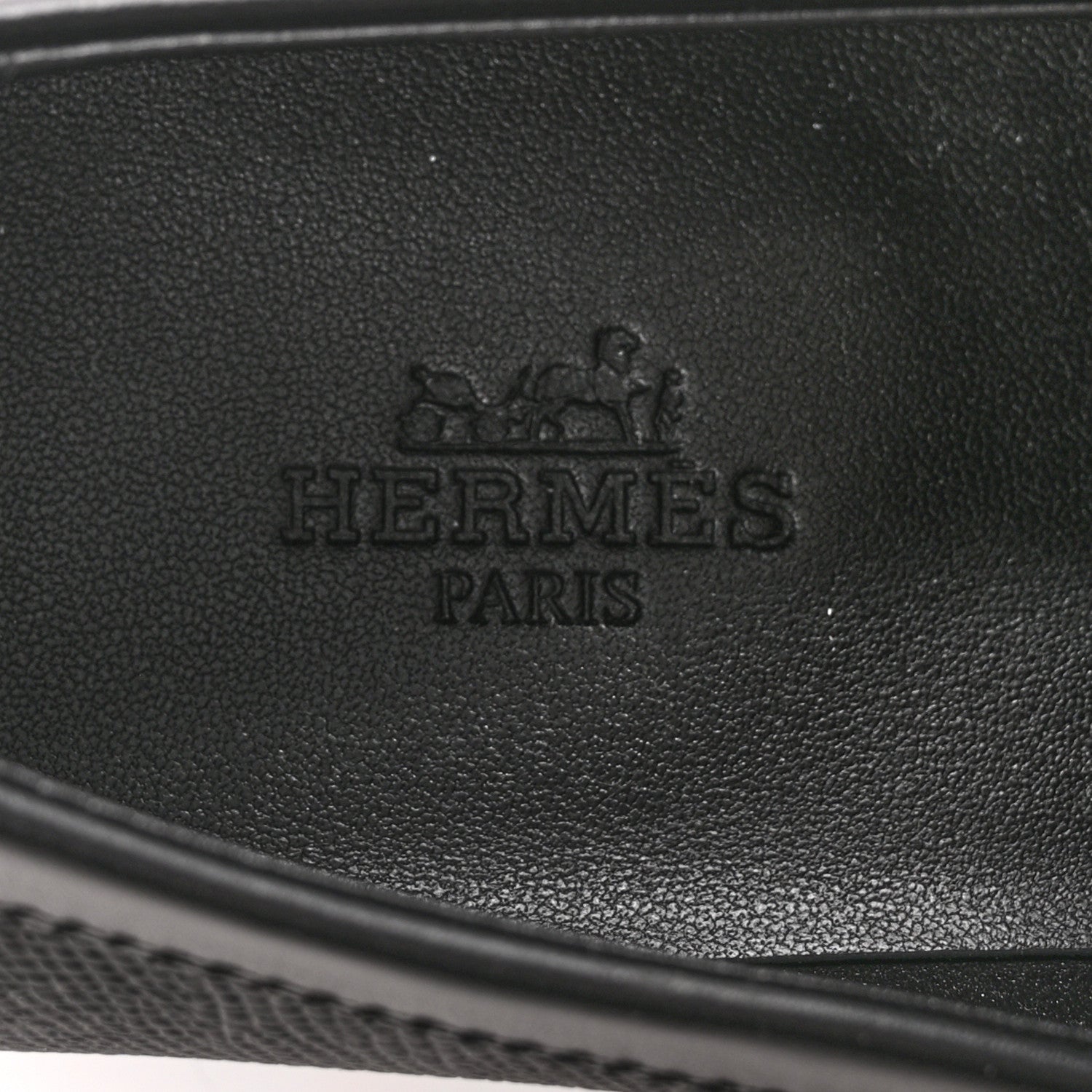 Hermes Epsom Womens Destin Loafer 36 Black 7 of 11