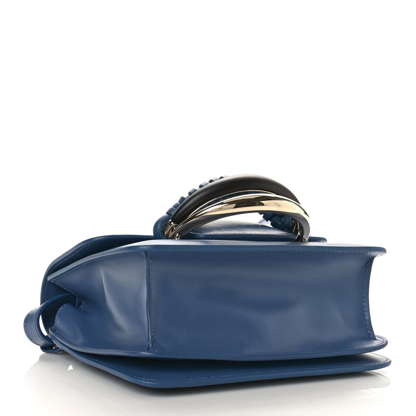 Calfskin Kattie Shoulder Bag Blue