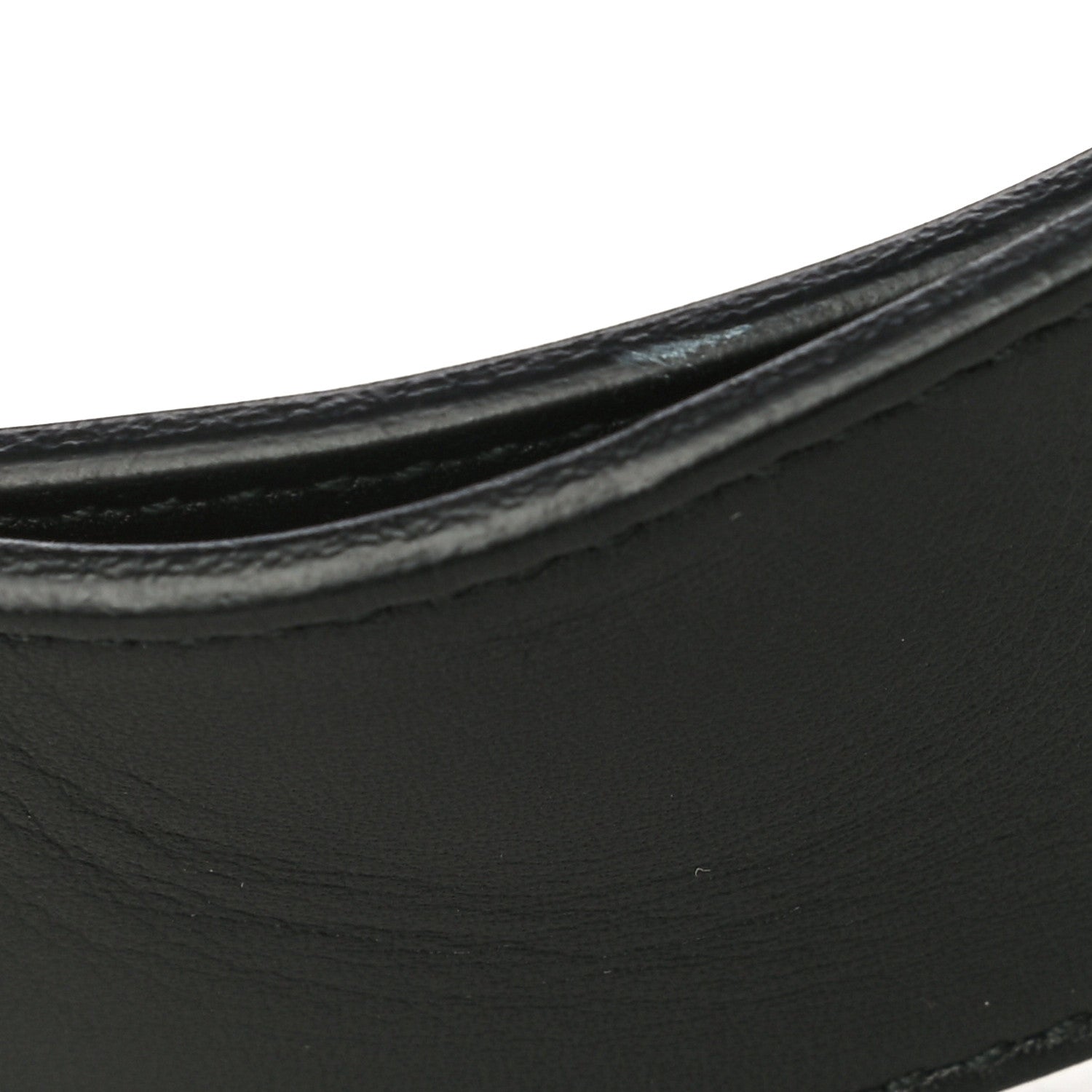 Gucci Moon Calfskin Pearl Double G 40mm Belt 80 32 Black Cream 5 of 10