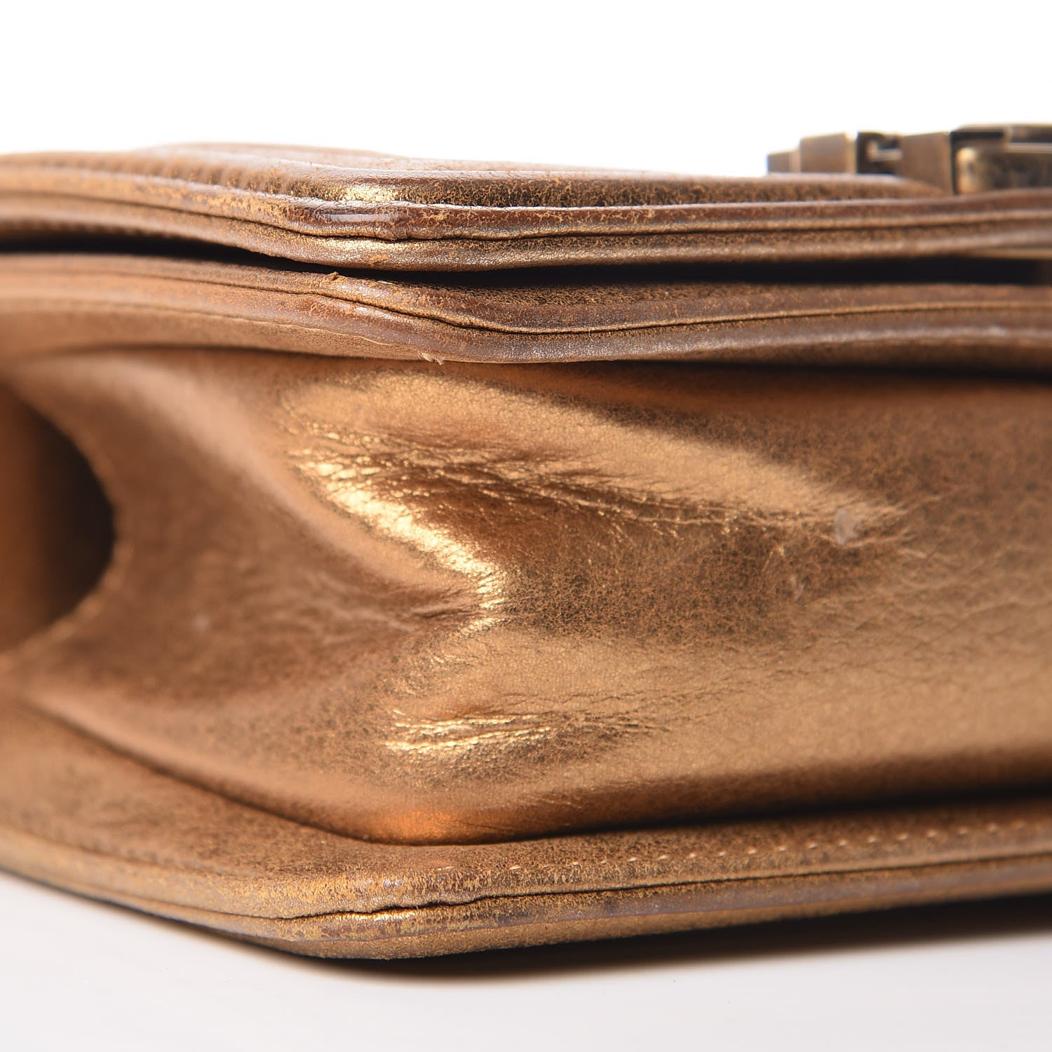 Chanel Galuchat Stingray Mini Boy Flap Gold 9 of 10