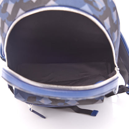 MCM Nylon Camo Dieter Medium Backpack Estate Blue 5 of 8