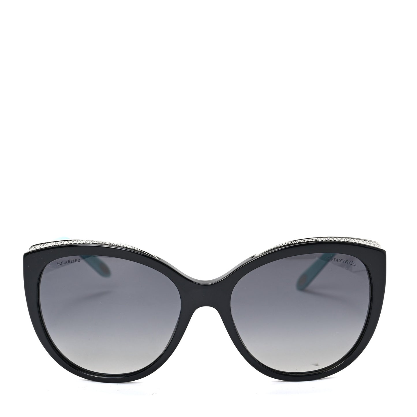 Acetate Metal Cat Eye Sunglasses TF4134 Black Blue