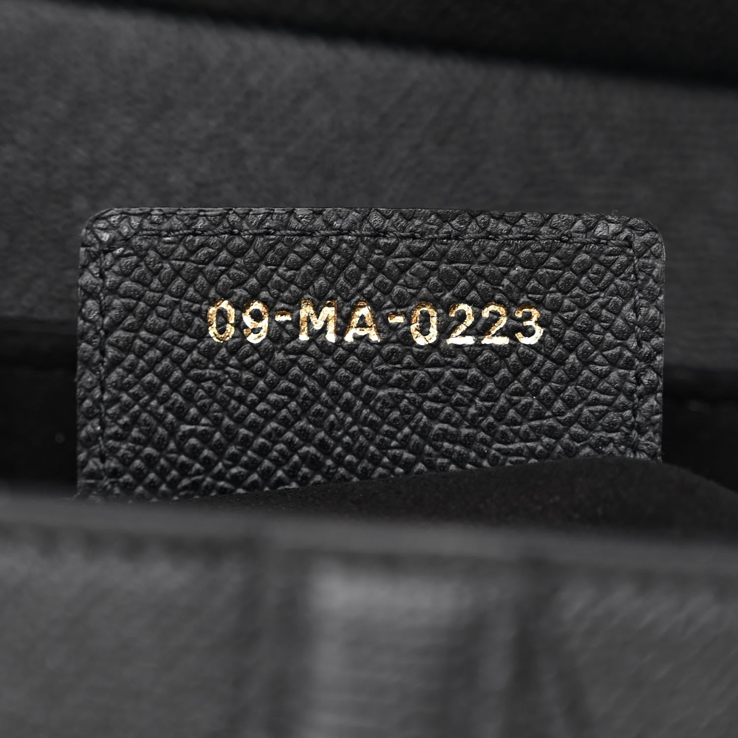 Christian Dior Grained Calfskin Saddle Bag With Strap Black 7 of 11