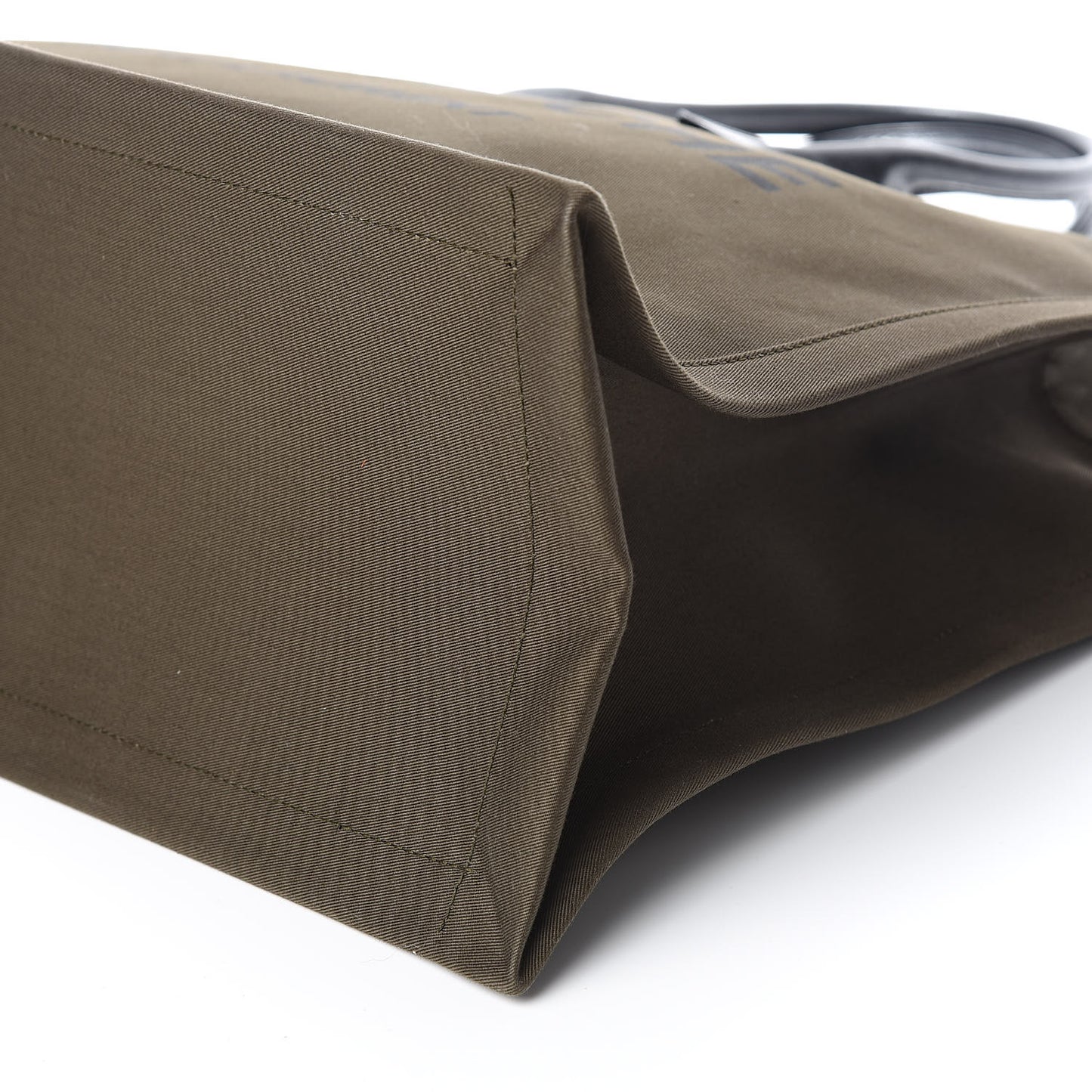 Linen Calfskin Rive Gauche Tote Khaki