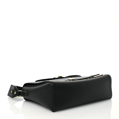 Burberry Grainy Calfskin Vintage Check Note Crossbody Bag Black 4 of 10