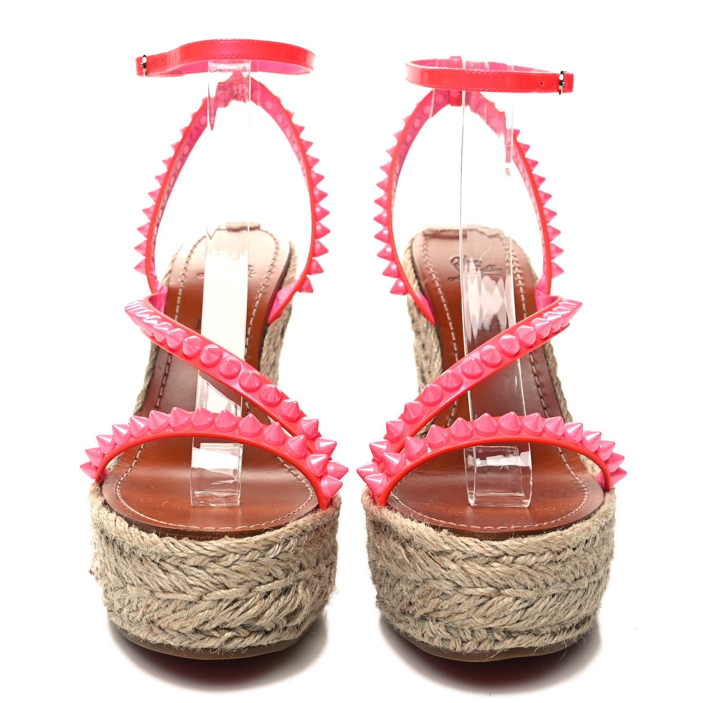 Patent Mafaldina 120 Wedge Sandals 37 Pink