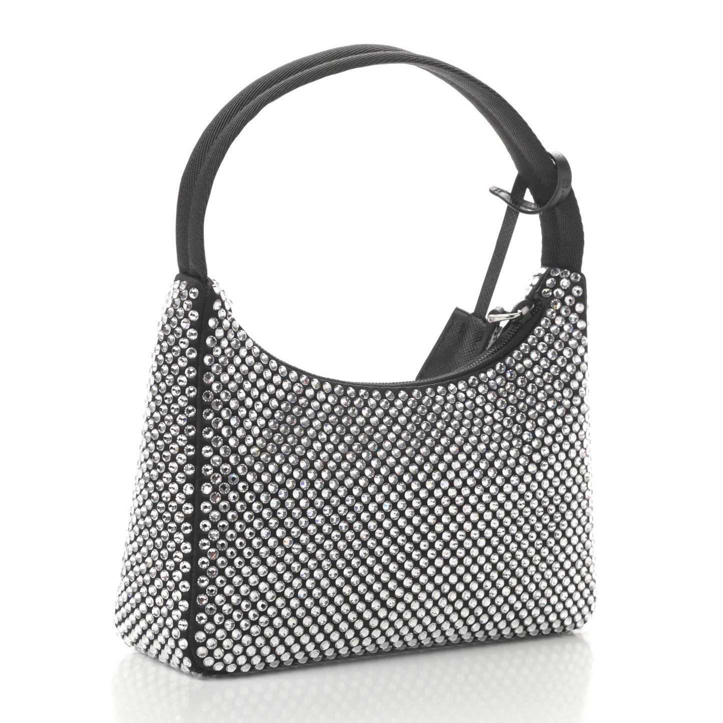 Satin Crystal Mini Re-Edition 2000 Bag Cristal