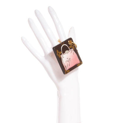 Louis Vuitton Monogram Affiche Bag Charm Key Ring 2 of 5