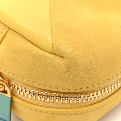 Saint Laurent Suede Lambskin Jaime Cube Charm Keychain Sunflower 13 of 14