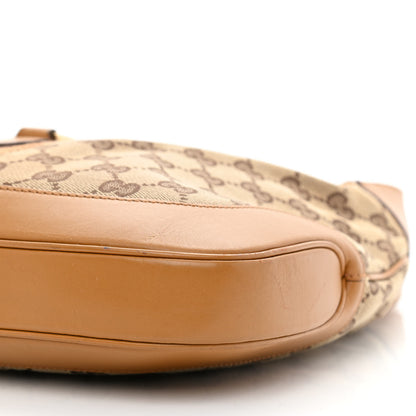 Gucci Monogram Web Jackie O Hobo Tan 10 of 11