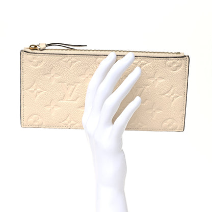 Louis Vuitton Empreinte Felicie Chain Wallet Zippered Insert Cream 2 of 7