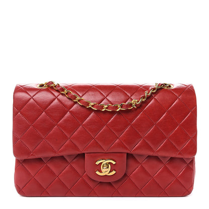 Chanel Lambskin Quilted Medium Double Flap Red 1 of 15