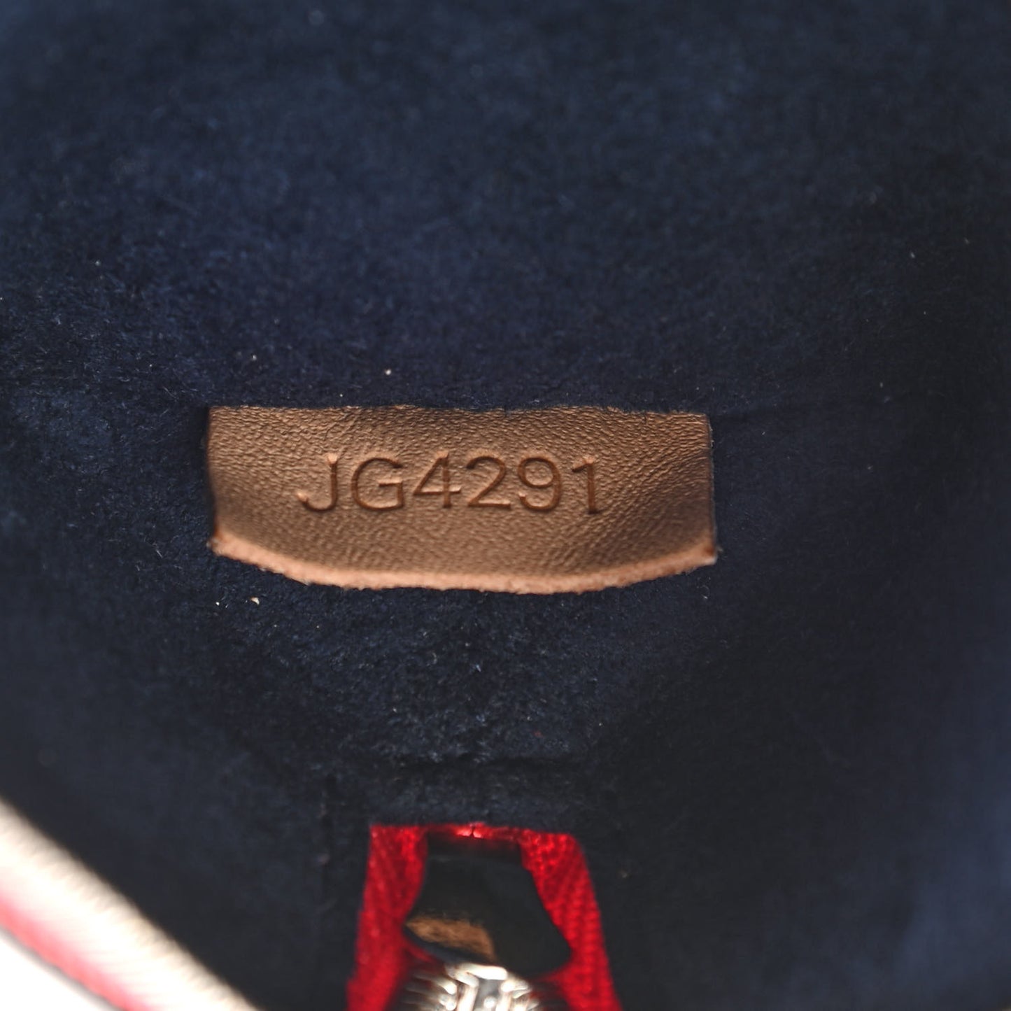 Monogram Elizabeth Pencil Pouch Rouge