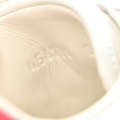 Gucci Calfskin Ayers Kingsnake Embroidered Mens Ace Sneakers 8 Green Red 8 of 9