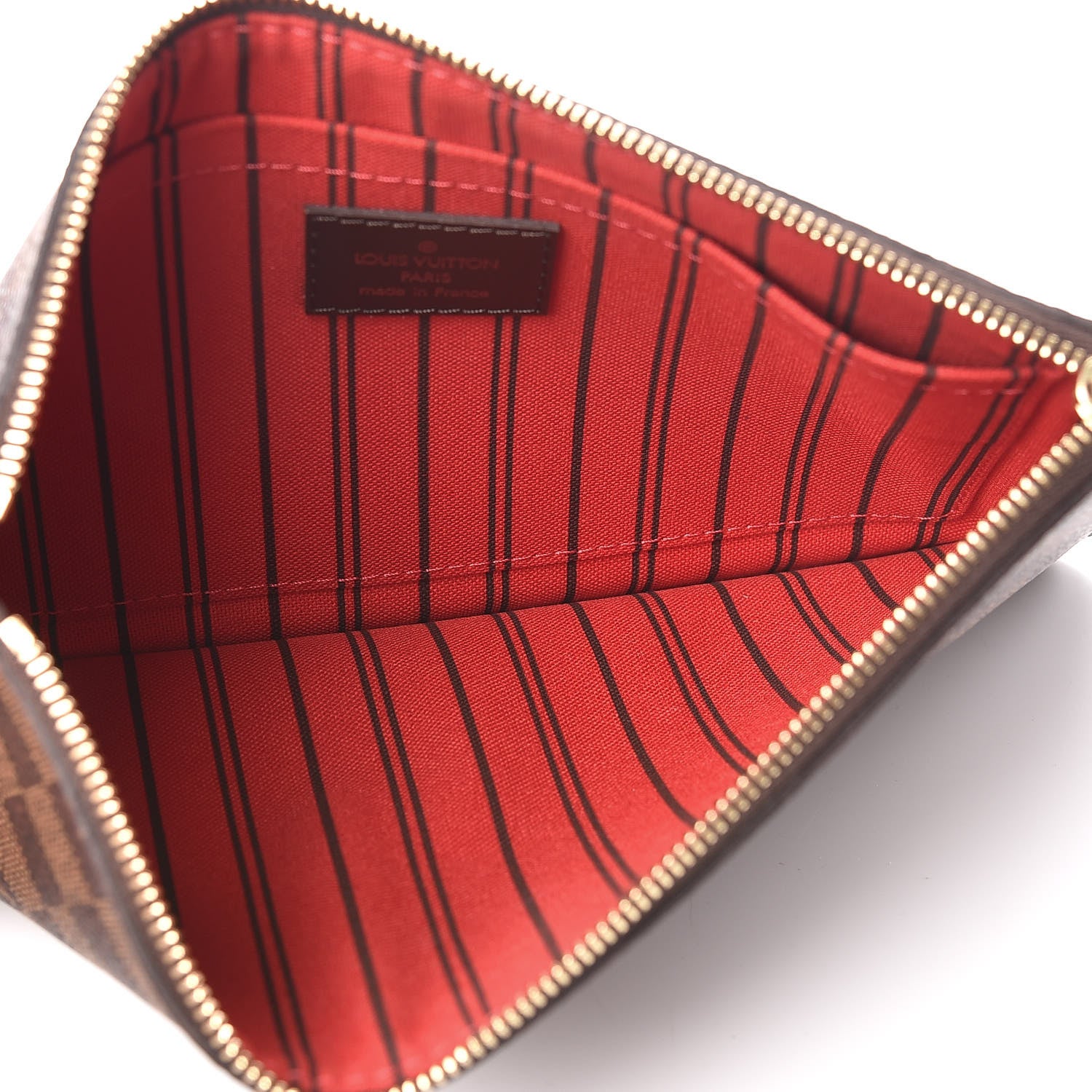 Louis Vuitton Damier Ebene Neverfull MM GM Pochette 5 of 8