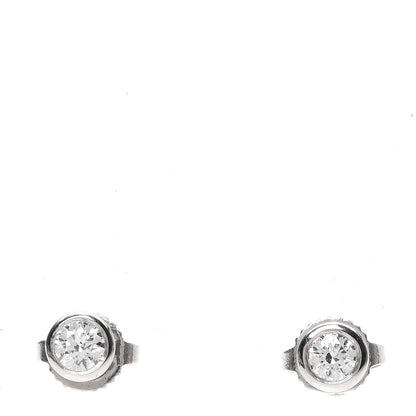 Tiffany Platinum Diamond .34ctw Elsa Peretti Diamonds By The Yard Earrings 1 of 4