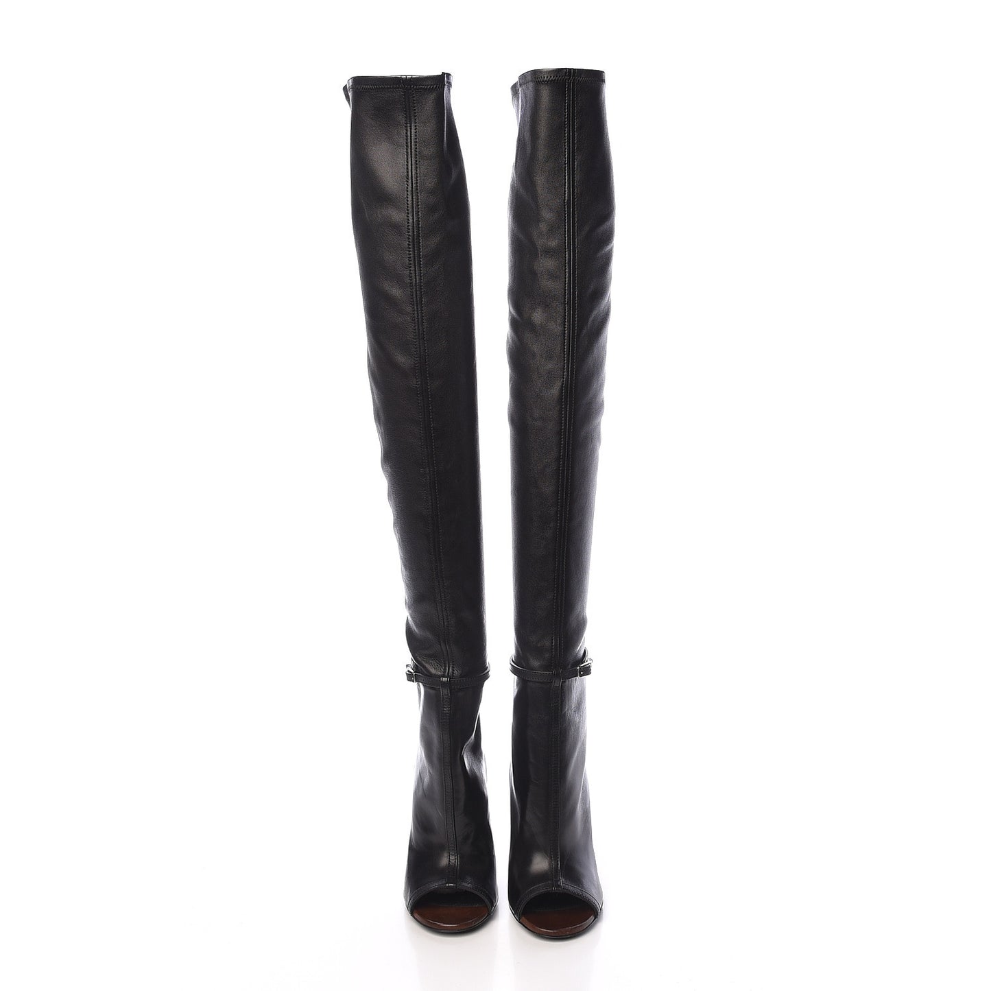 Calfskin Narlia Over The Knee Boots 38 Black