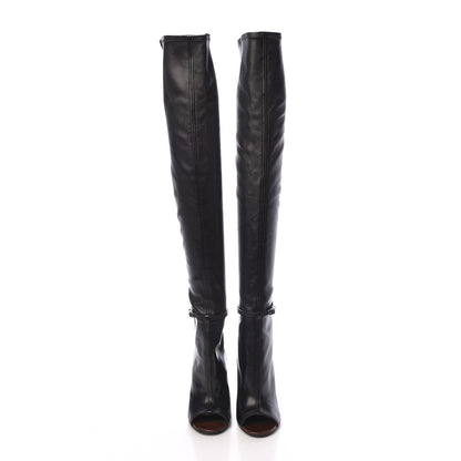 Givenchy Calfskin Narlia Over The Knee Boots 38 Black 2 of 10