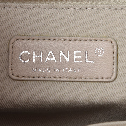 Chanel Glazed Goatskin Double Contrast Stitch Hobo Dark White 8 of 9