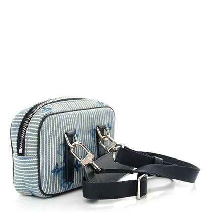 Louis Vuitton Hickory Stripes Denim Monogram Watercolor Outdoor Pouch Blue 3 of 10