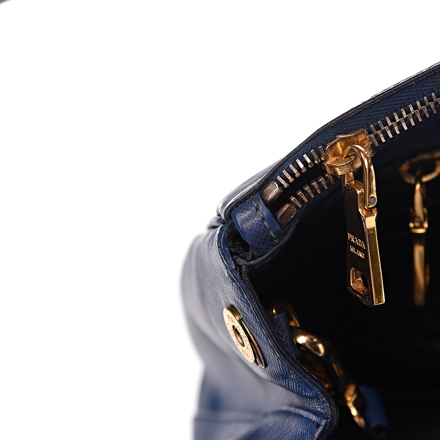Saffiano Lux Medium Tote Bluette