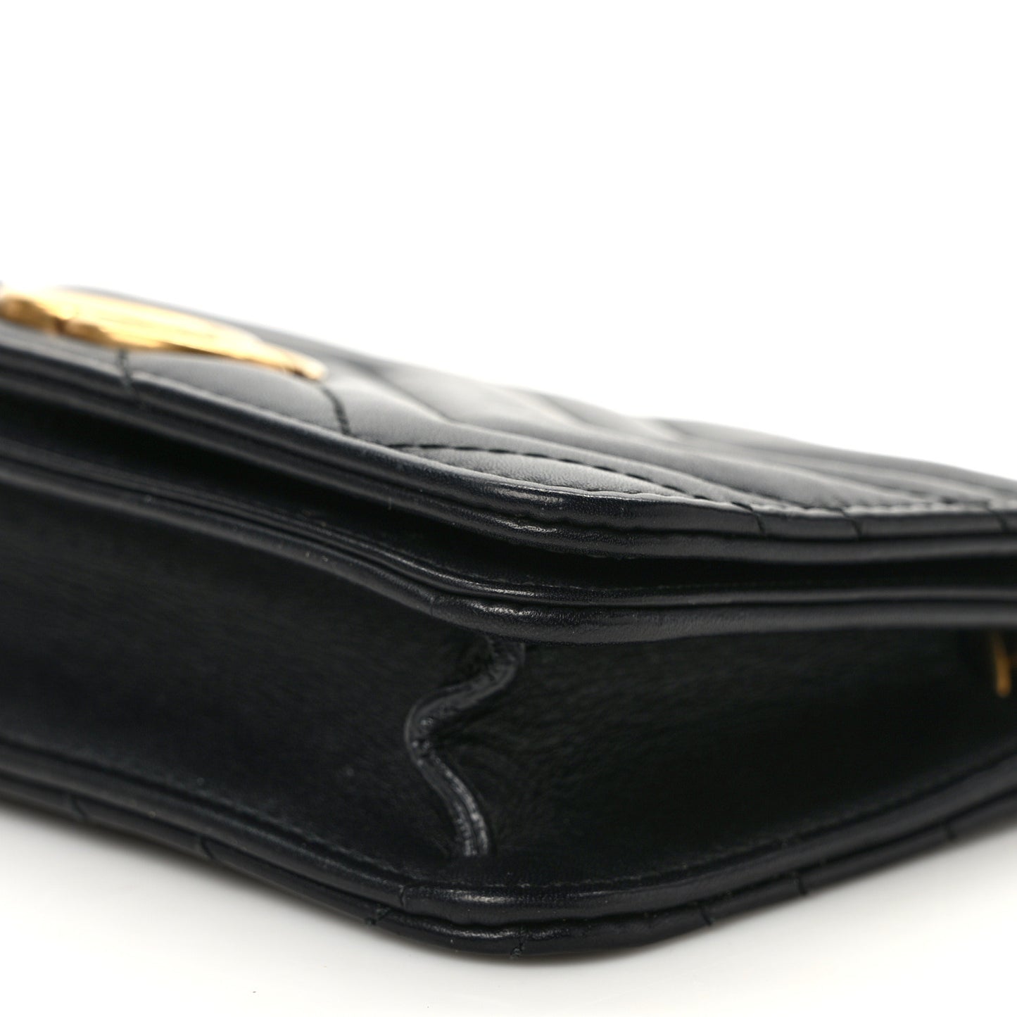 Calfskin Matelasse GG Marmont Mini Bag Black