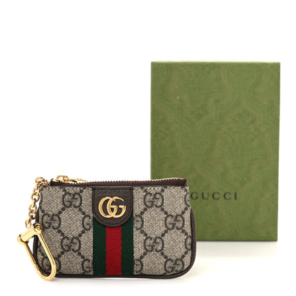 Gucci GG Supreme Monogram Web Ophidia Key Case Beige New Acero 8 of 8