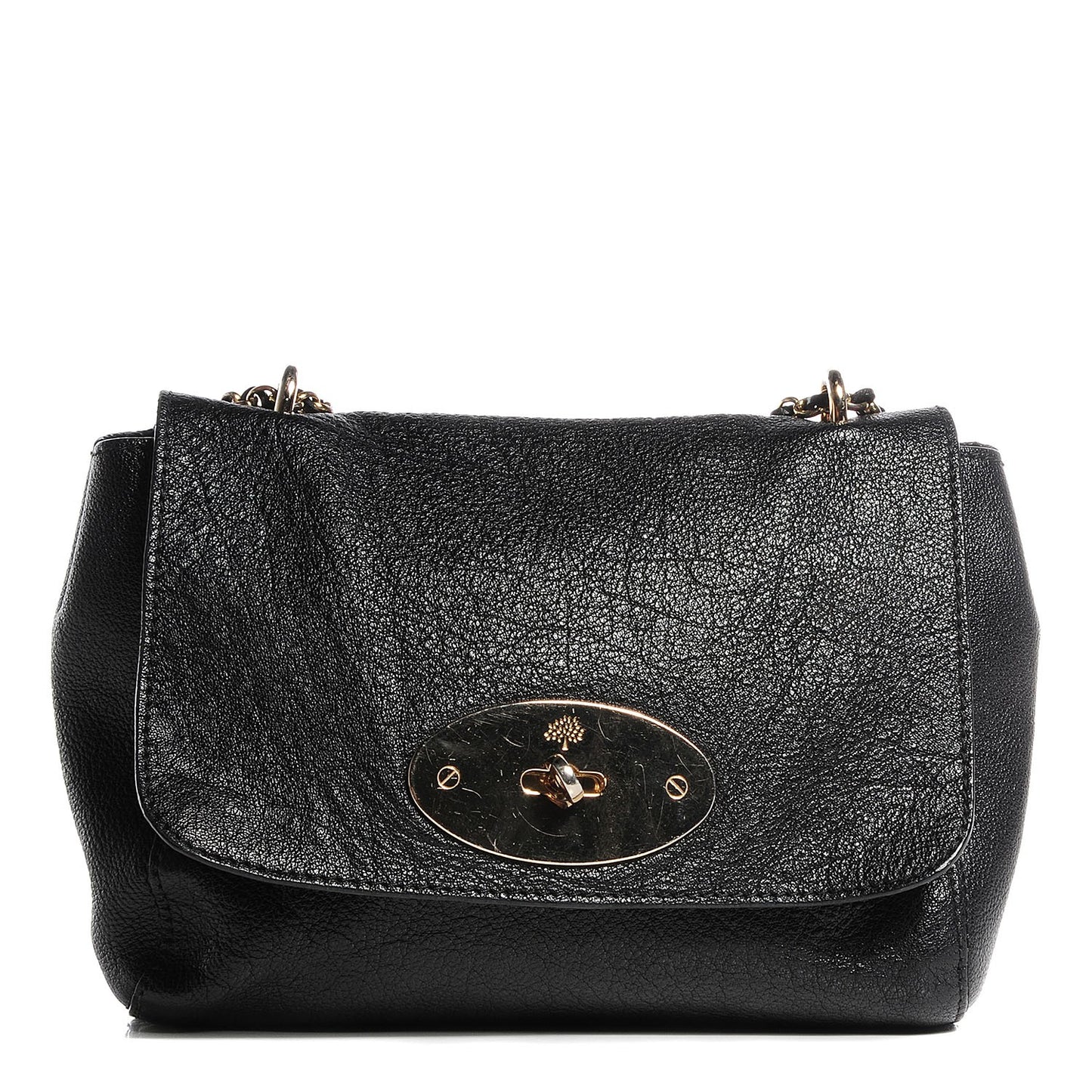 Soft Grain Leather Lily Flap Black