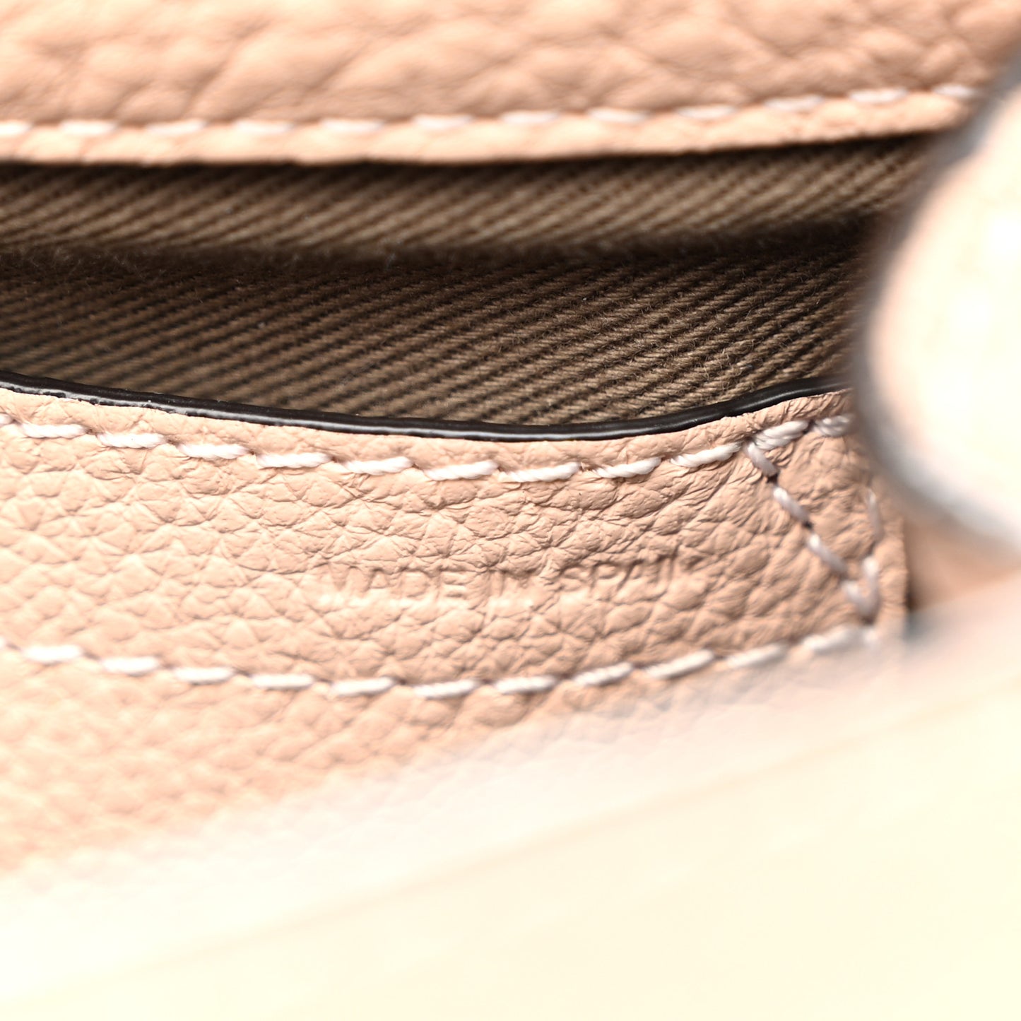 Grained Calfskin Small Marcie Saddle Bag Anemone Pink