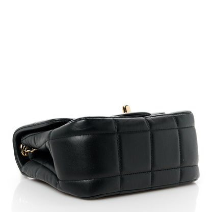 Chanel Lambskin Resin Crystal Square Quilted Mini Monacoco Flap Black 4 of 12