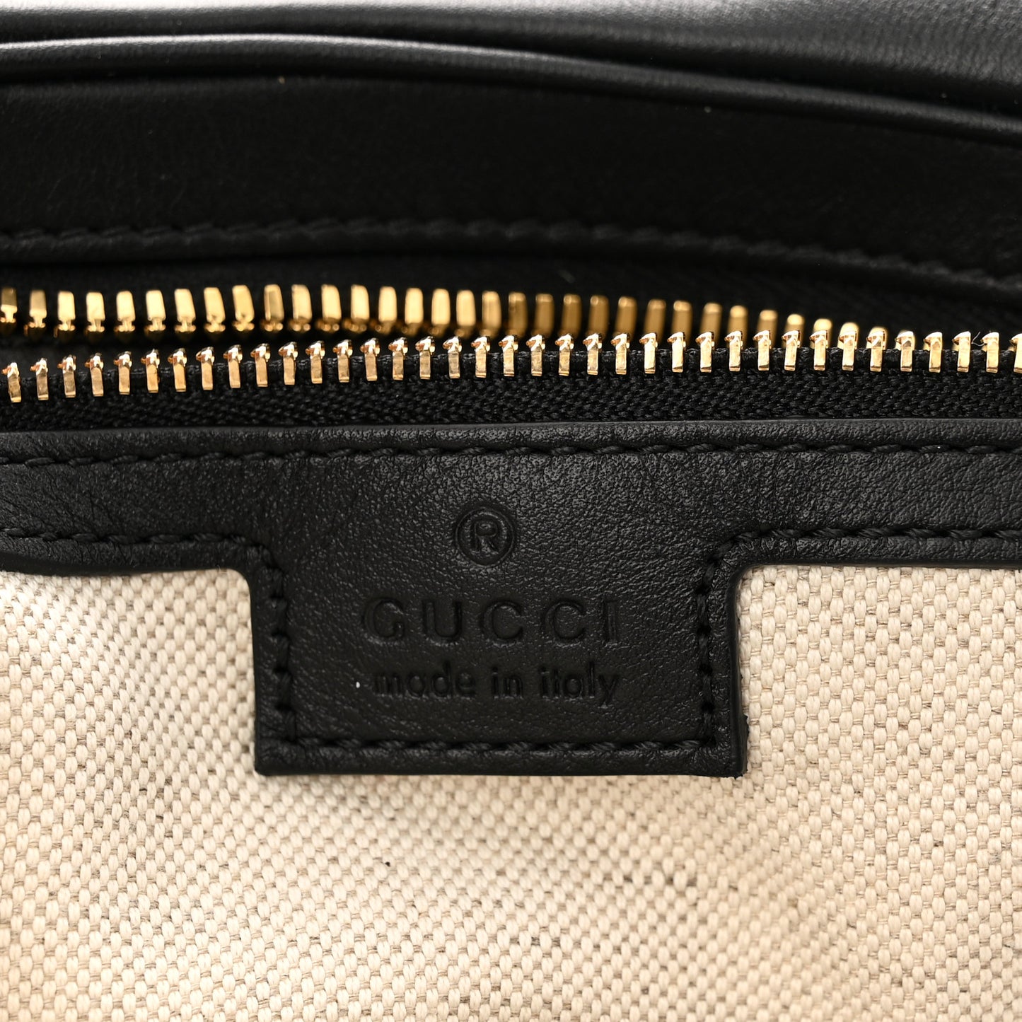 Aria Calfskin Web Large Attache Shoulder Bag Black