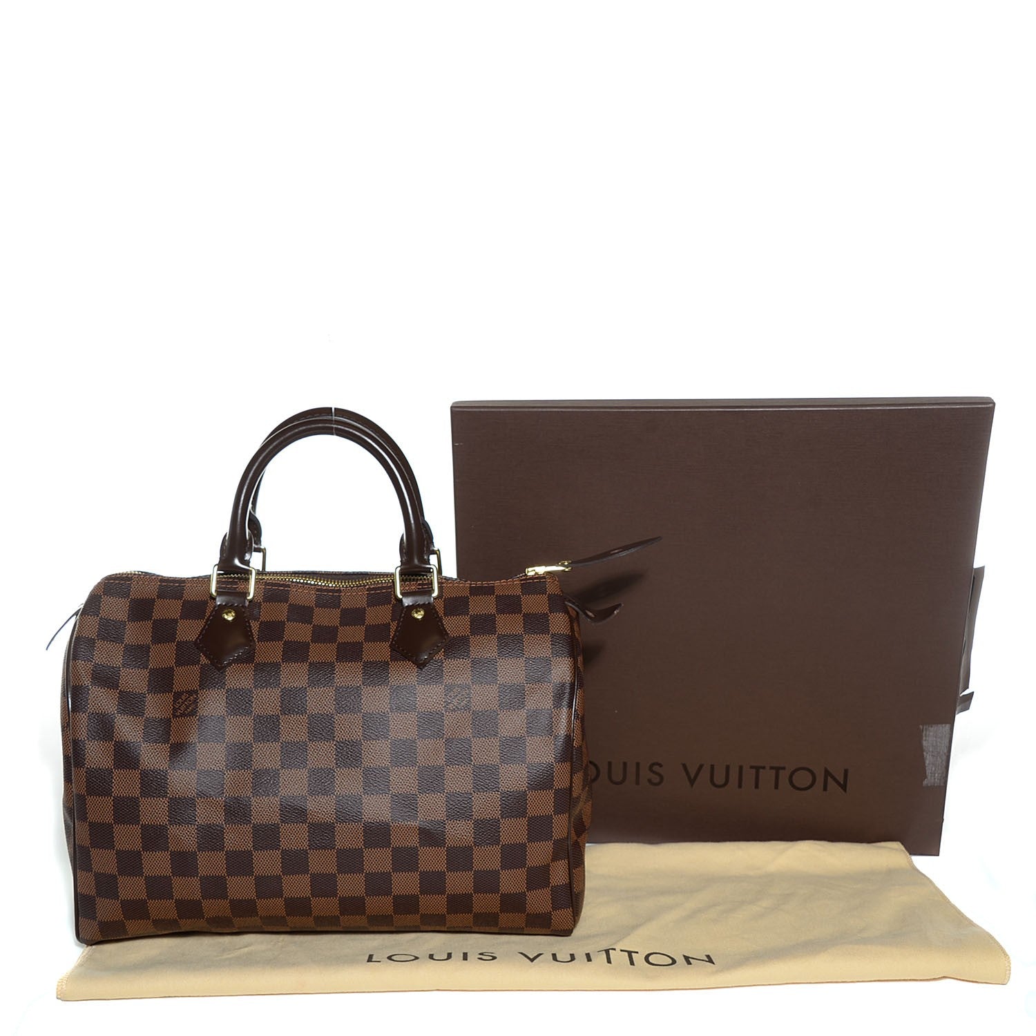 Louis Vuitton Damier Ebene Speedy 30 5 of 9