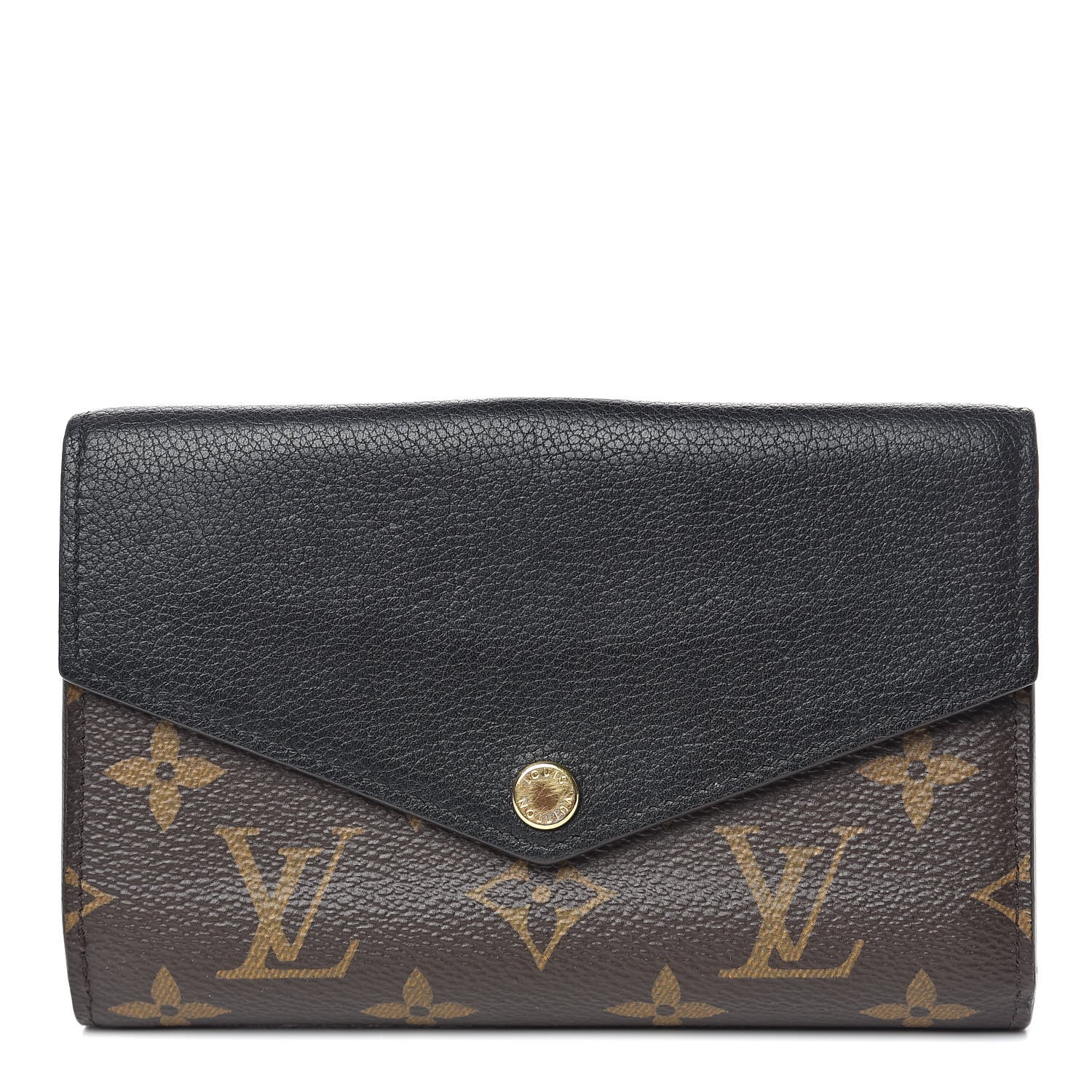 Louis Vuitton Monogram Pallas Compact Wallet Black 1 of 10
