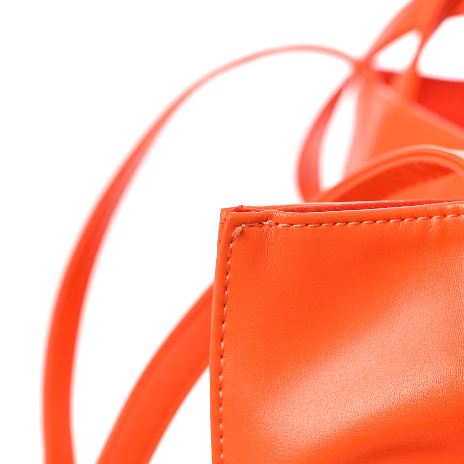 Telfar Vegan Leather Medium Shopping Bag Orange 11 of 11