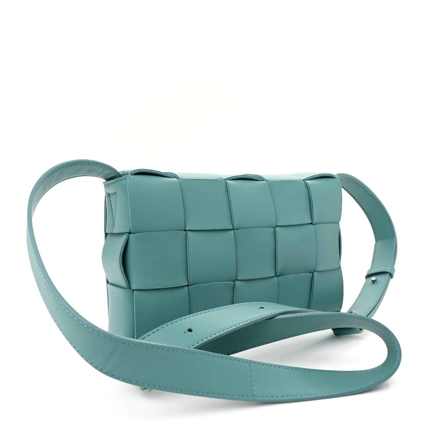 Nappa Maxi Intreccio Cassette Bag Linoleum