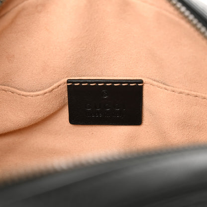 Gucci Calfskin Matelasse GG Marmont Belt Bag 85 34 Black 7 of 12