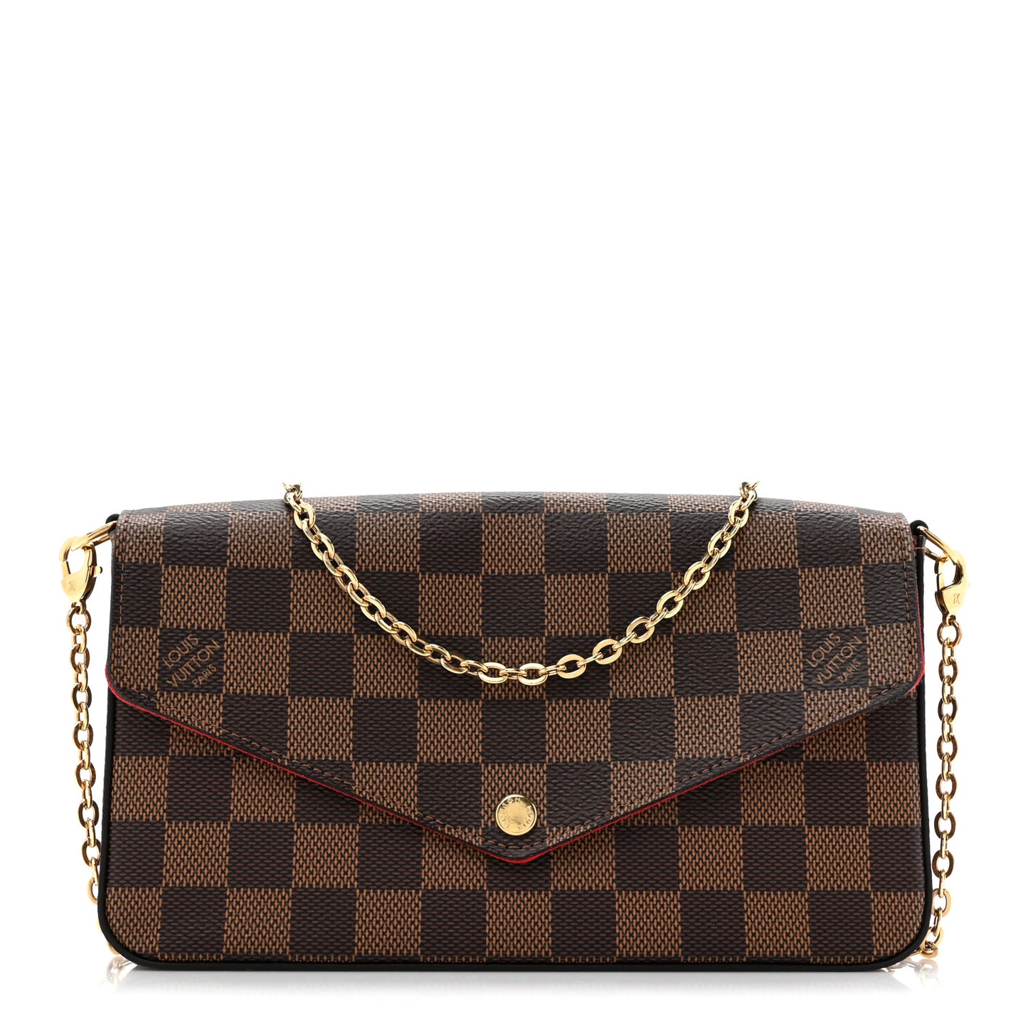 Damier Ebene Pochette Felicie Chain Wallet