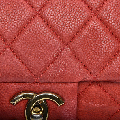 Chanel Iridescent Caviar Quilted Medium Chic Quilt Flap Red 11 of 18