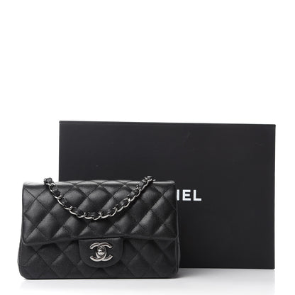Chanel Iridescent Caviar Quilted Mini Rectangular Flap Black 11 of 11