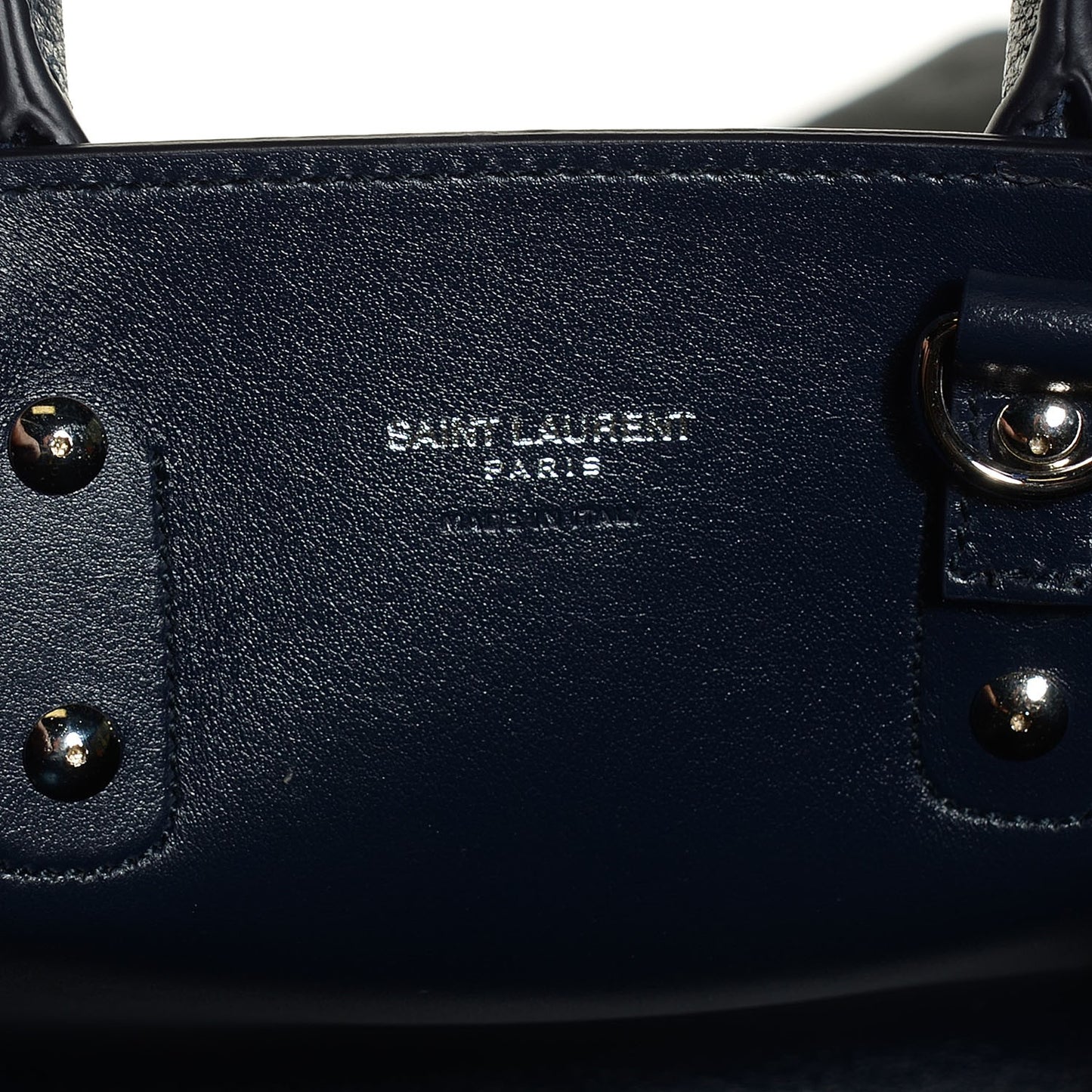 Calfskin Nano Sac De Jour Marine
