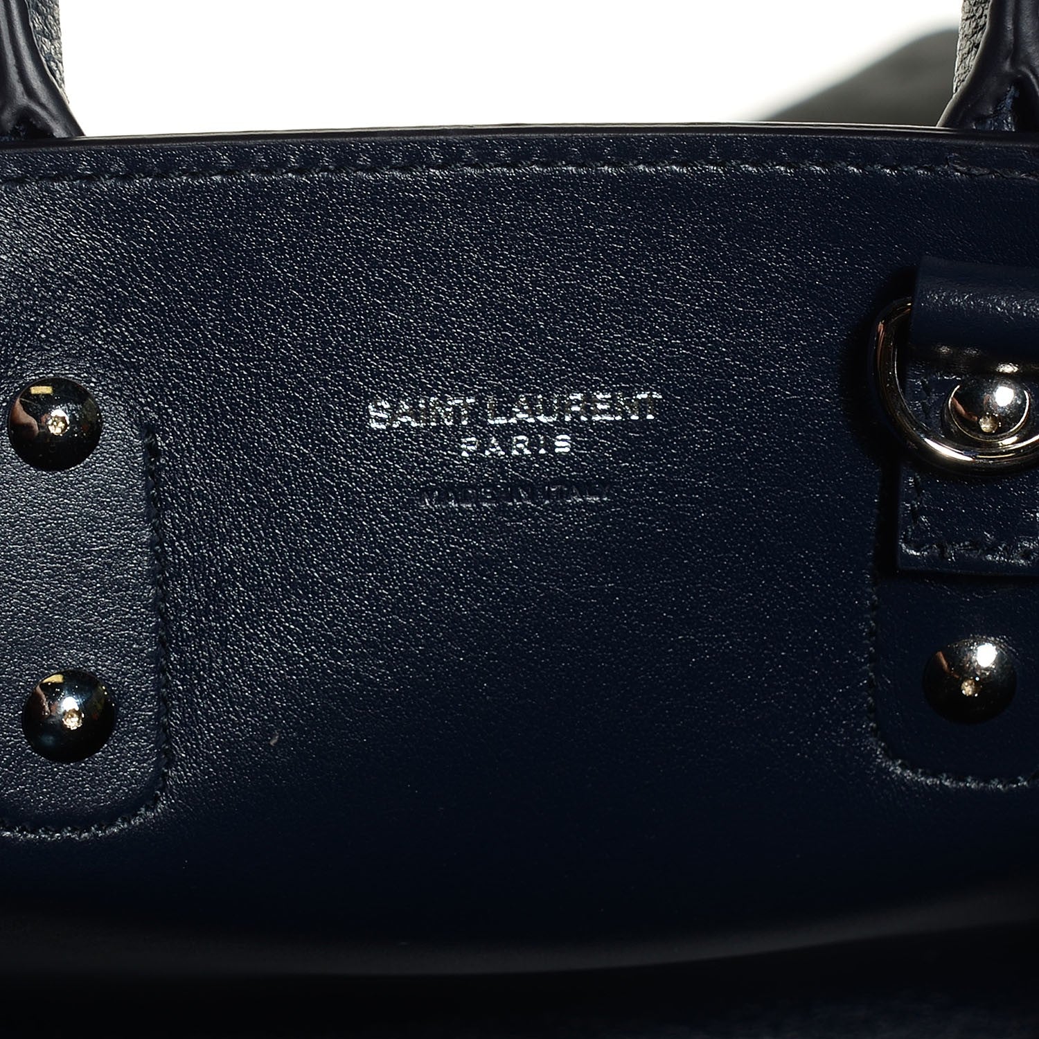 Saint Laurent Calfskin Nano Sac De Jour Marine 6 of 7