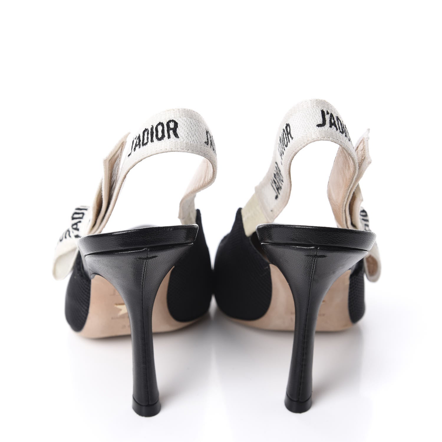 Christian Dior Technical Canvas Ribbon J'Adior Slingback 100mm Pumps 35 Black 5 of 11