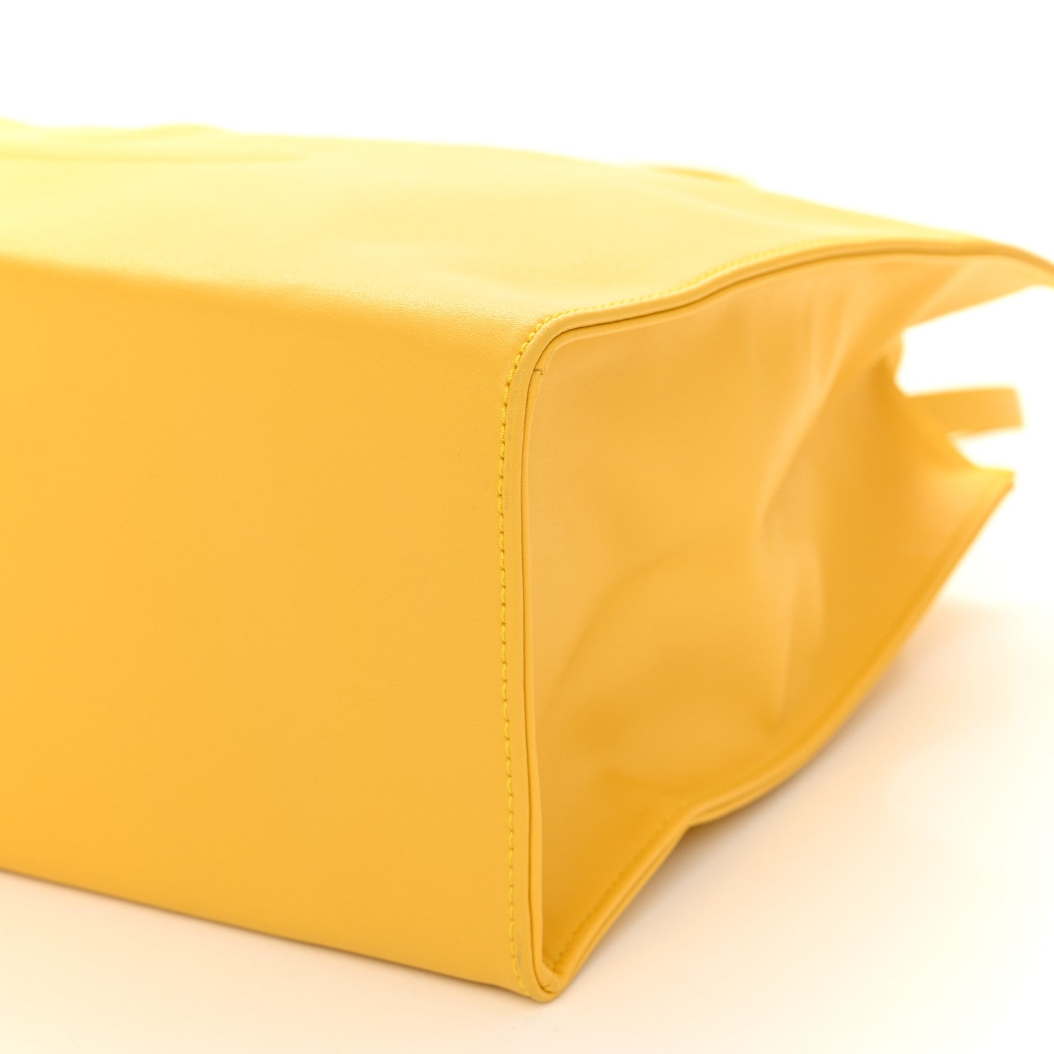 Telfar Vegan Leather Medium Shopping Bag Yellow 9 of 10